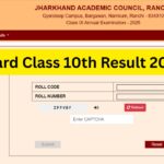 JAC Board Class 10th Result 2025 LIVE