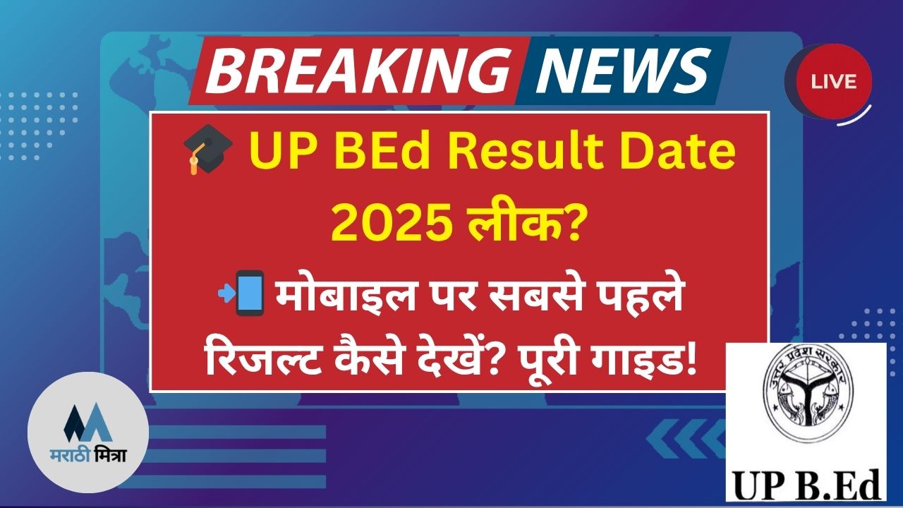 UP BEd Result Date 2025