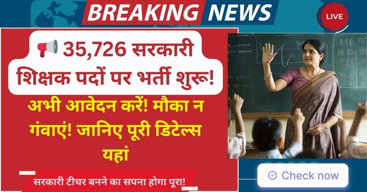 Government Teacher Recruitment 2025